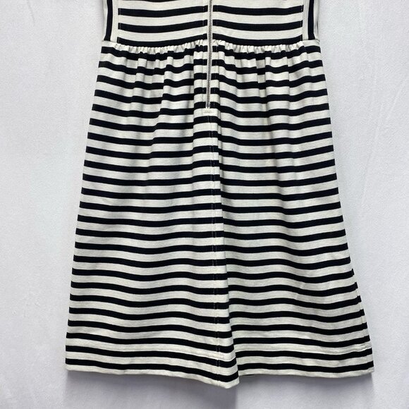 Madewell Afternoon Stripe Sleeveless A-Line Dress Women XS Black-White Back Zip - Picture 7 of 13